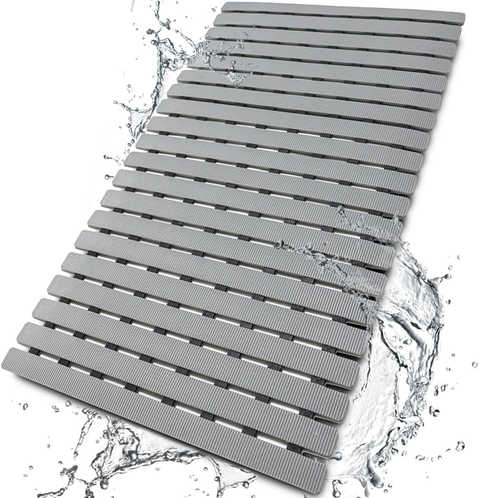 BEMISO Shower Mat Non Slip Bathtub Mat 27.5 x 15.7 Inch Bath Mat for Tub