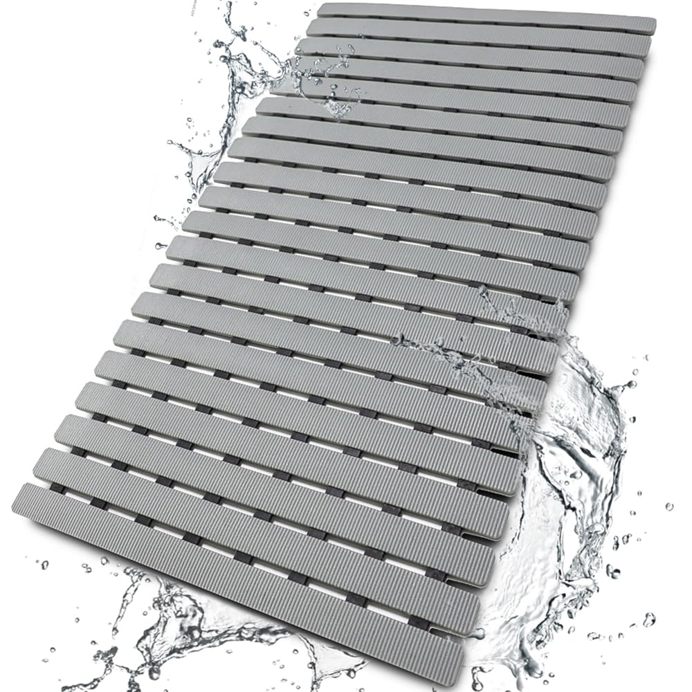 BEMISO Shower Mat Non Slip Bathtub Mat 27.5 x 15.7 Inch Bath Mat for Tub