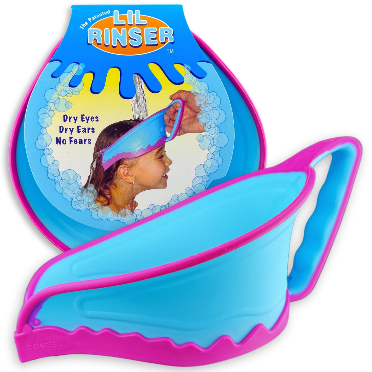 Shampoo Visor by Splash Guard, Comfort Seal Baby Bath Shampoo Shower Cap, Gentle Rinse and Shield Bath Hat for Toddlers and Babies, Protects Eyes, Ears, and Face