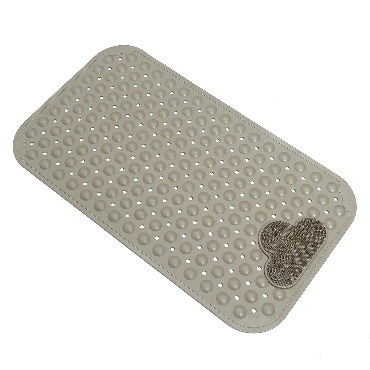 Bath Tub Mat Shower Mat Non Slip Bathtub Mats with Suction Cups Bath Mat for Tub Bathroom Mats 28" X 16" Machine Washable (Gray)