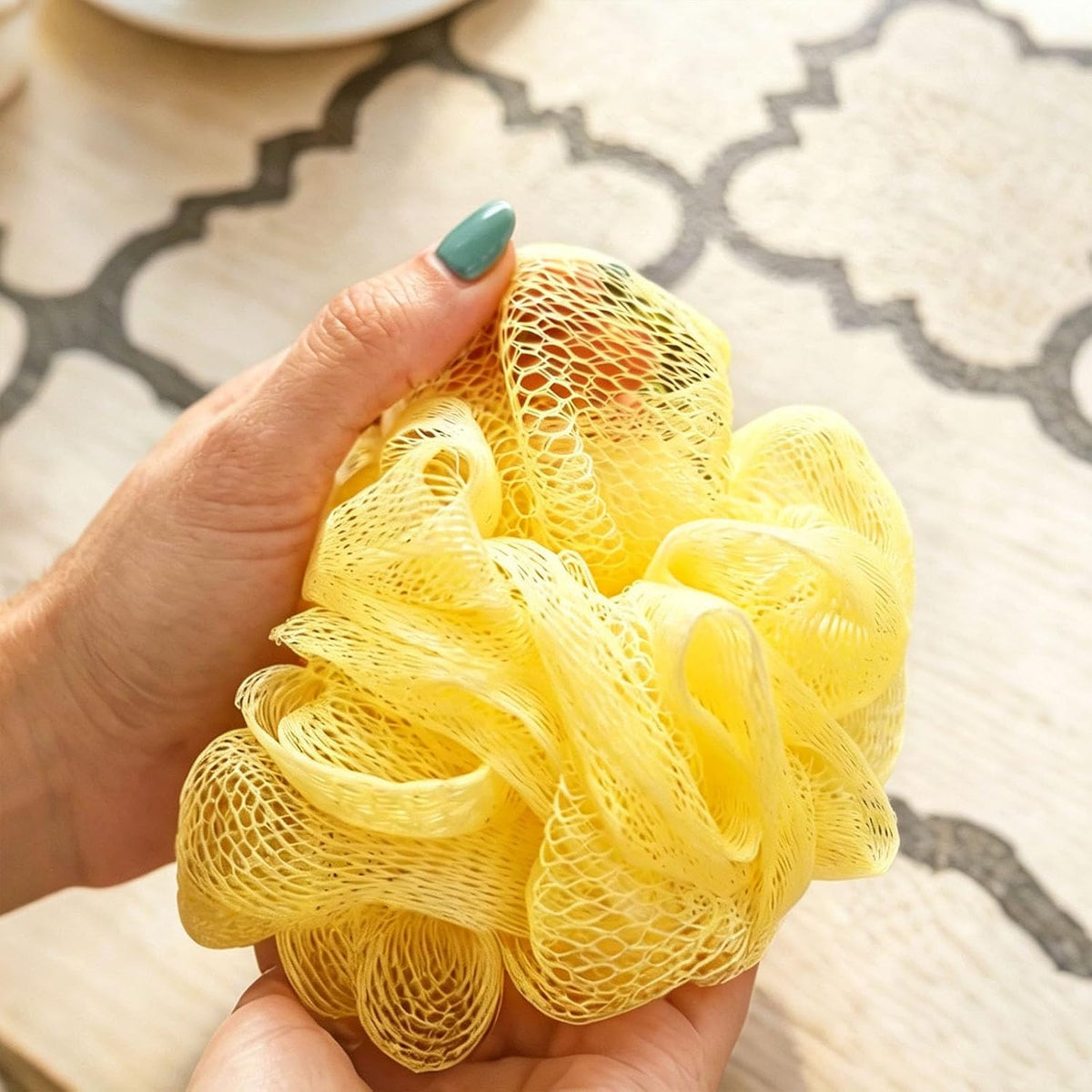 20 Pack Mini Loofah Sponge for Shower, Travel Size Bath Sponges Mesh Shower Puff Bath Pouf with Hanging Loop, Body Scrubber for Kids Women Men