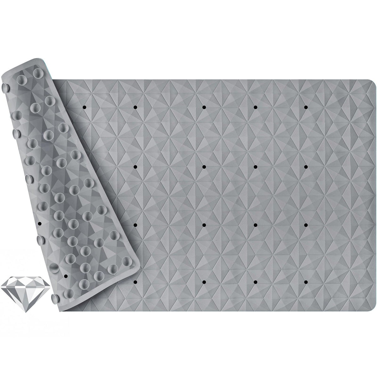 Non Slip Bathtub Mat for Bath Tub Shower - 241 Vacuum Suction Cups