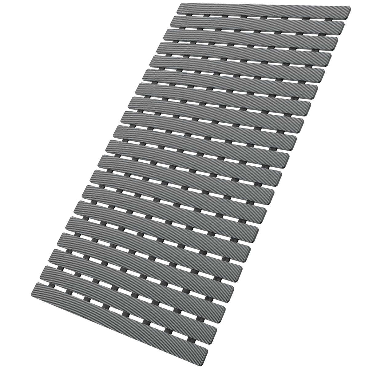 MBOSS Bath Tub Shower Mat Non Slip Bathtub Mats for Bathroom Shower Floor Mat Bath Mats for Shower Tub Anti Slip Shower Mat with Drain Hole and Large Suction Cups (Black, 27.5 X 15.7 Inch)
