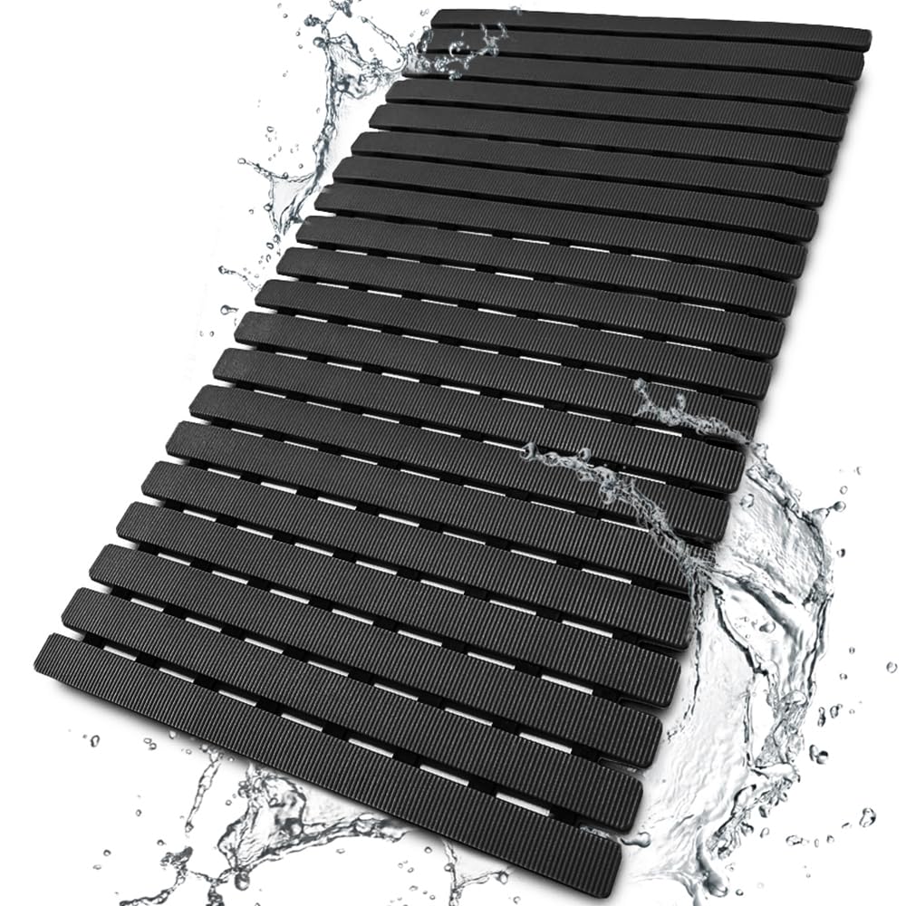 BEMISO Shower Mat Non Slip Bathtub Mat 27.5 x 15.7 Inch Bath Mat for Tub