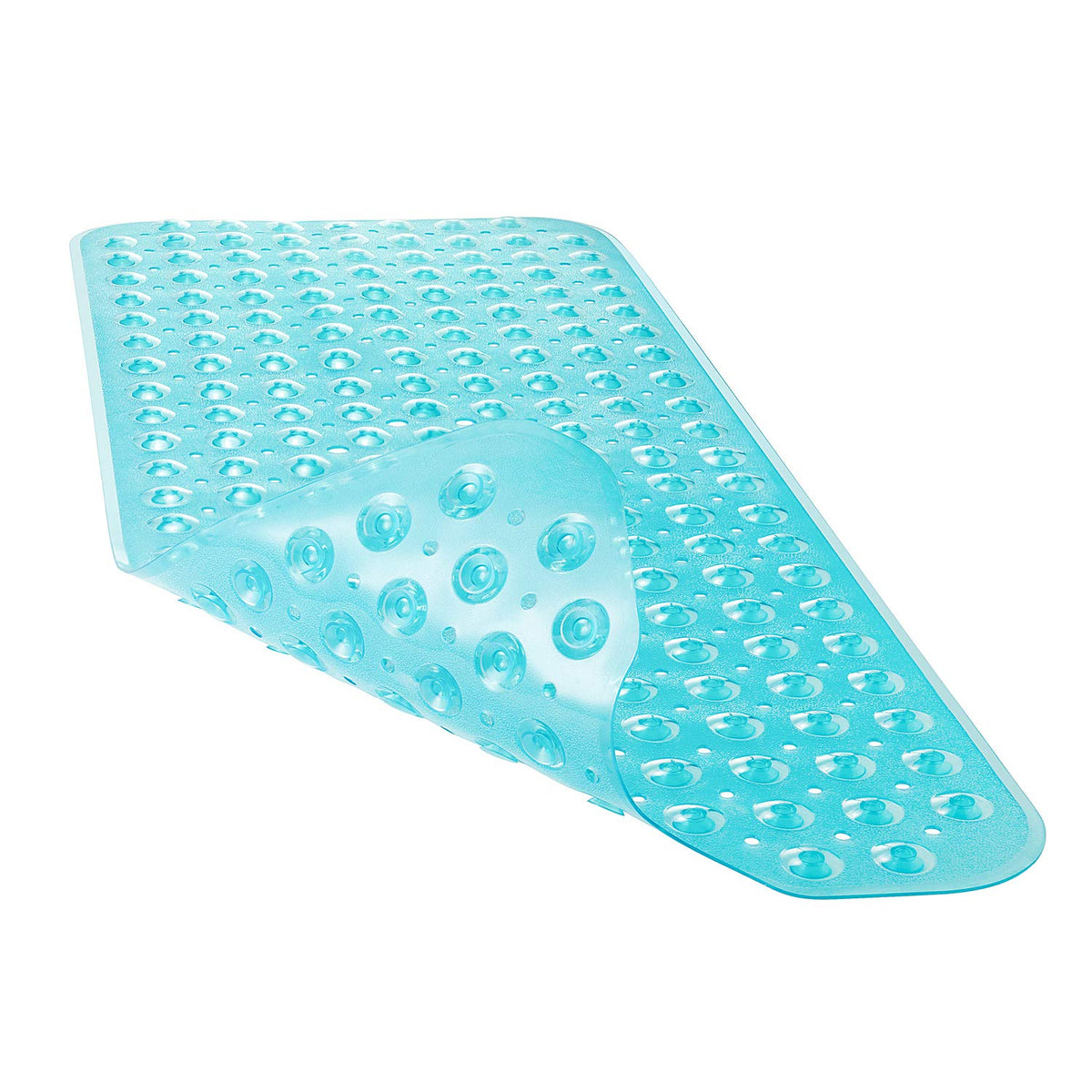 YINENN Bath and Shower Safety Mats 40x16 inch, Non Slip with Suction Cups for Bathroom Stall and Tub Floor, Extra Large and Machine Washable, Drain Holes Keep Bathtub Clean, Light Green