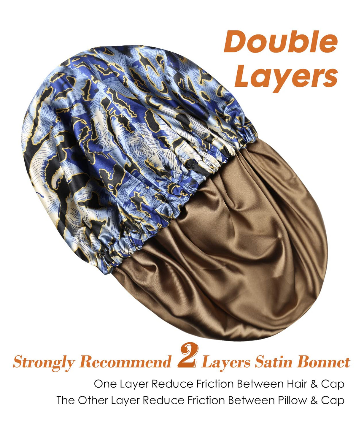 Large Bonnet for Black Women Satin Sleeping