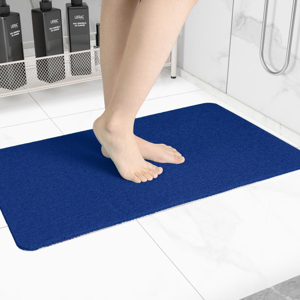 Hargiis Non Slip Bathtub Mat, Anti Slip Shower Mat, Fast Drying Bath Tub Mats, Foot Scrubber Mat, Anti Slip Mat for Tub, Floor, Bathroom, Home, Kitchen, Hotel (Beige 24"x16")
