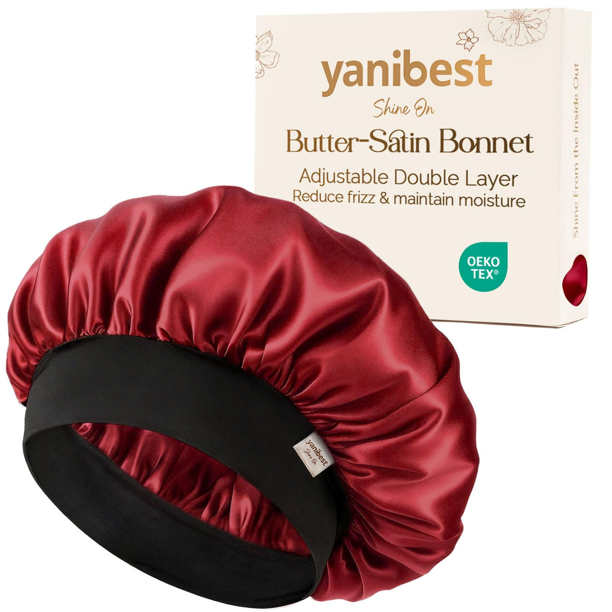 YANIBEST Small Satin Bonnet for Men, Hair Bonnet for Short Hair Waves