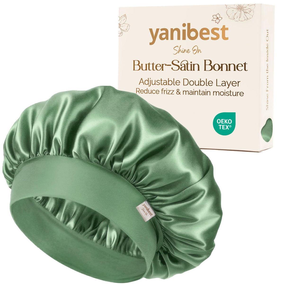 YANIBEST Small Satin Bonnet for Men, Hair Bonnet for Short Hair Waves