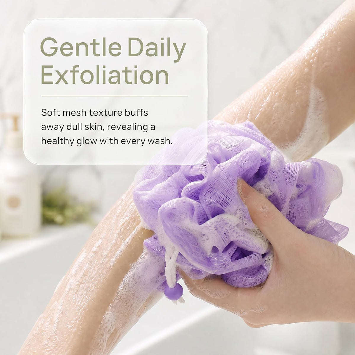 3-Pack Bar Soap Pouch, 2-in-1 Mesh Soap Scrubber Pouch with Loofah Washcloth, Washable and Reusable Soap Saver for Shower Lathering and Shower Use ﻿