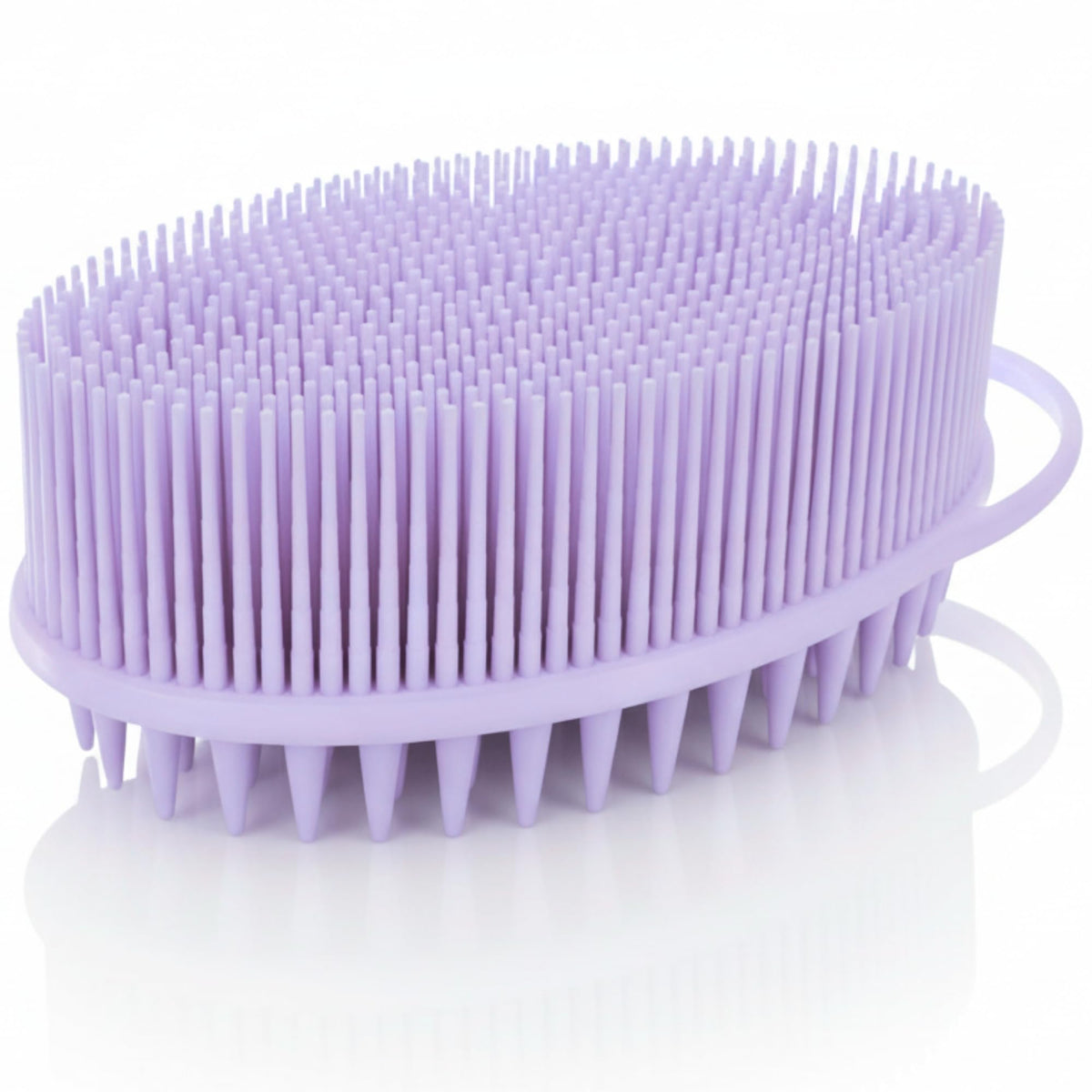 Avilana Premium Silicone Body Scrubber - Trusted Since 2017 - SGS Certified Food Grade Dual Sided Bath Brush, Quick-Dry Exfoliating Loofah Alternative, Massage Brush Sensitive Skin Women Men