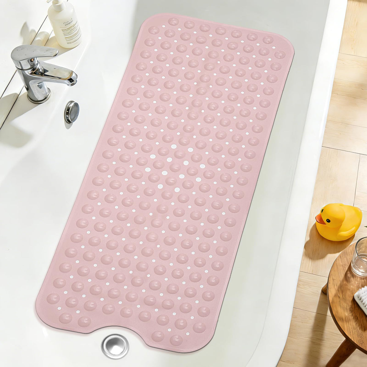 Extra Long Bathtub Mat Non Slip Bath Mat Black 40"x16" Full Size