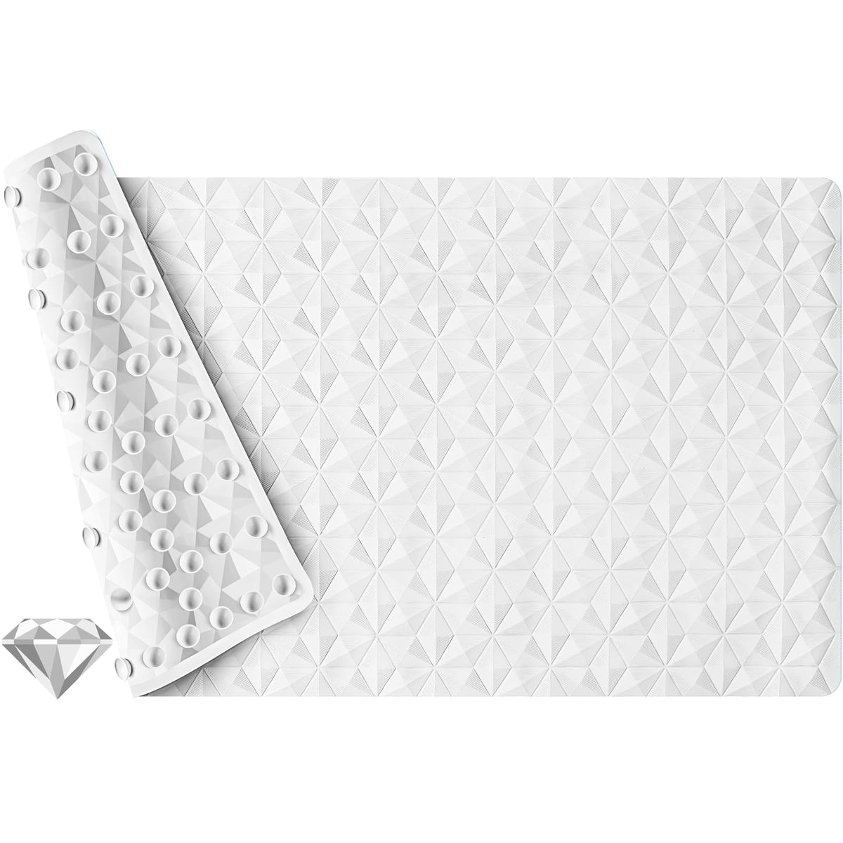 Non Slip Bathtub Mat for Bath Tub Shower - 241 Vacuum Suction Cups