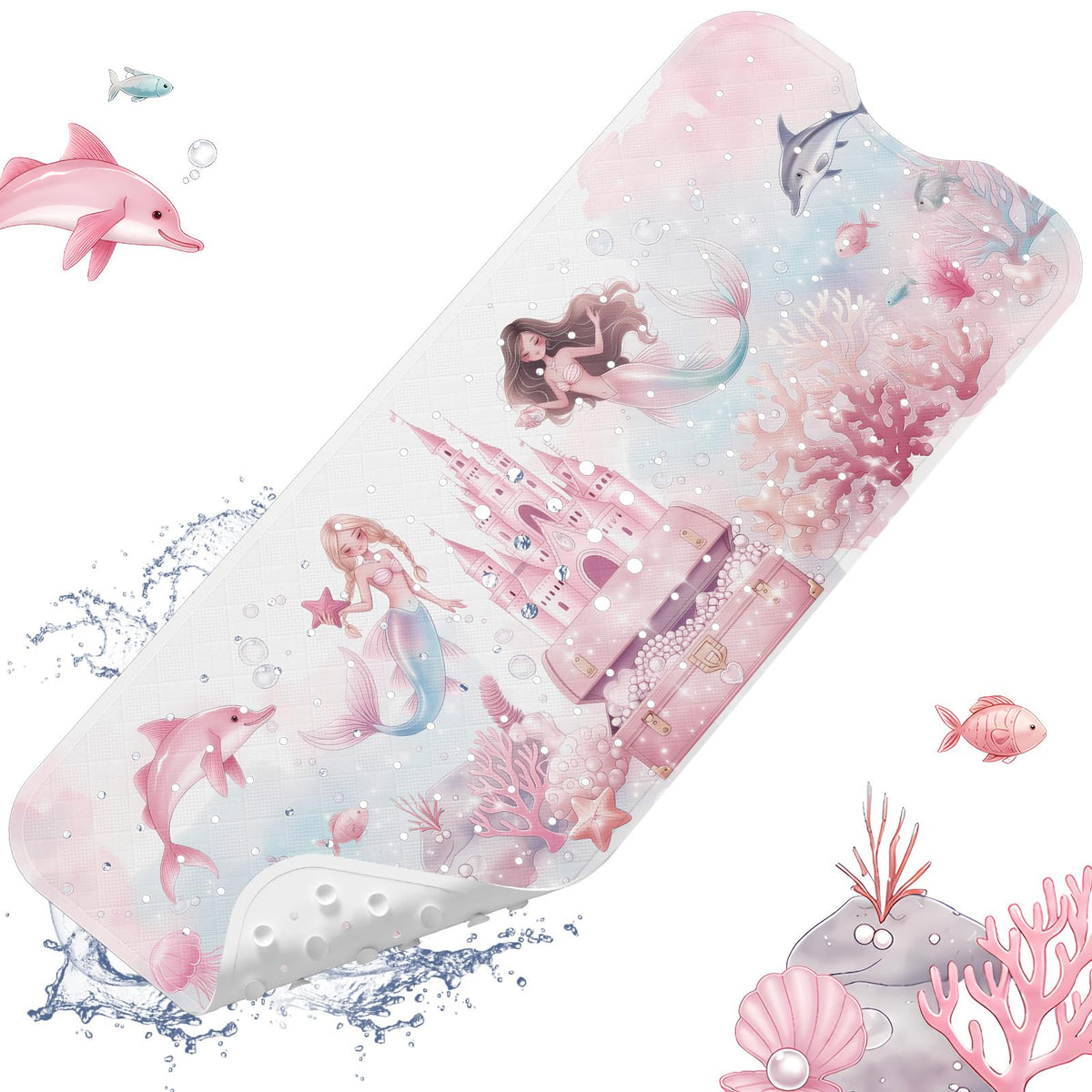 XIYUNTE Bath Mat for Tub Non Slip Bathtub Mat Non Slip 40x16 Baby Bath Mat