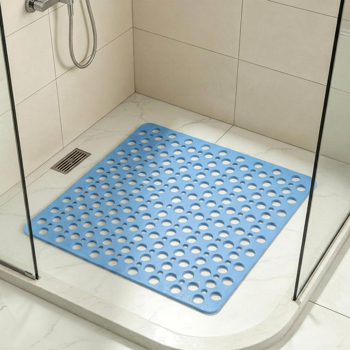 Casa and Beyond Shower Mat, Non Slip Shower Mats, Secure Shower Mats Easy to Clean,Washable Non-Slip Bathtub Mats for Inside Showers (Grey,27.6 * 15 in)