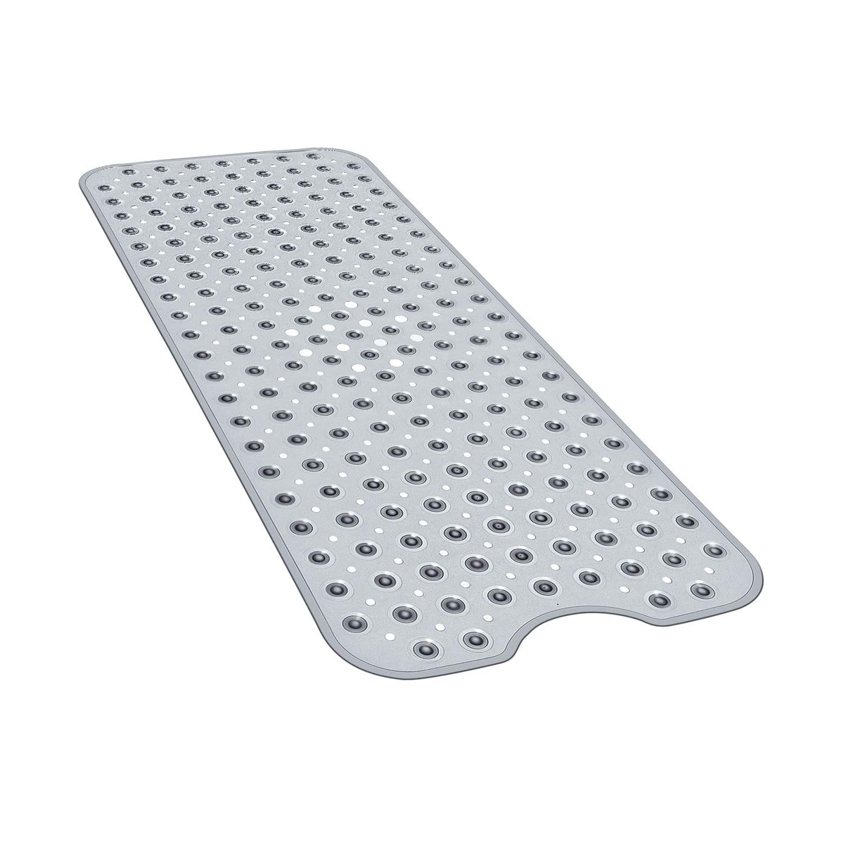 YINENN Bath and Shower Safety Mats 40x16 inch, Non Slip with Suction Cups for Bathroom Stall and Tub Floor, Extra Large and Machine Washable, Drain Holes Keep Bathtub Clean, Light Green