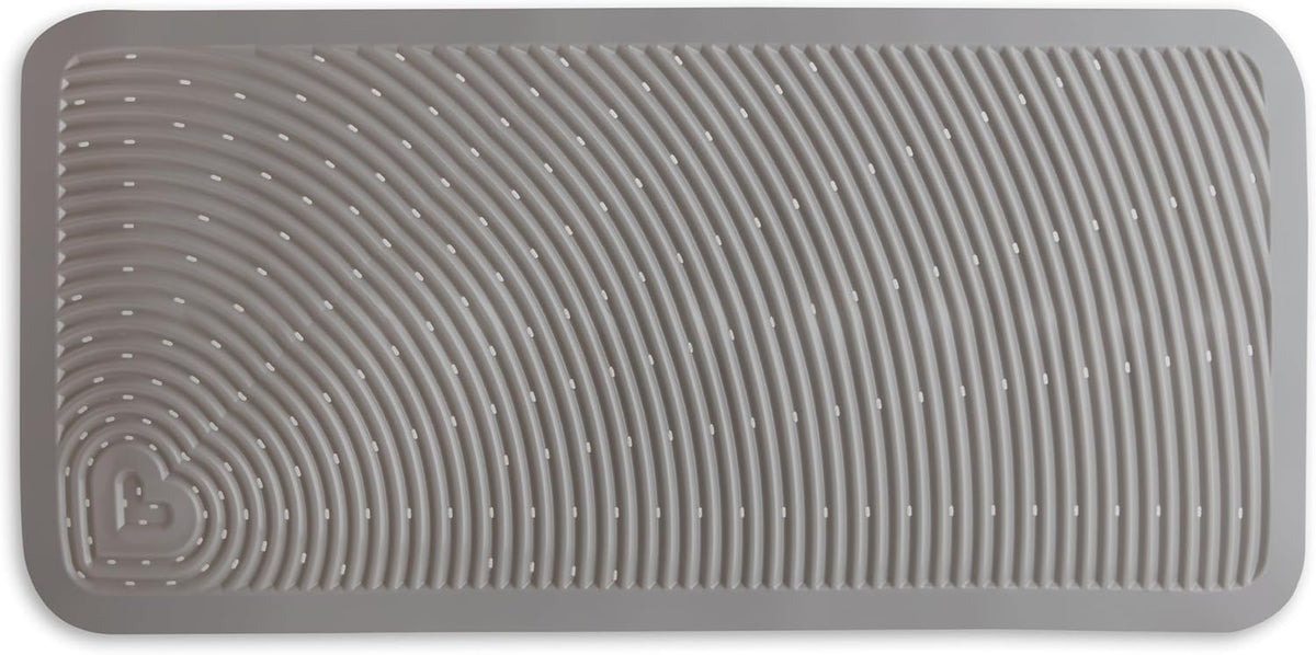 Munchkin Soft Spot Cushioned Non-Slip Baby Bath Mat, 36 x 17 Inch, Grey