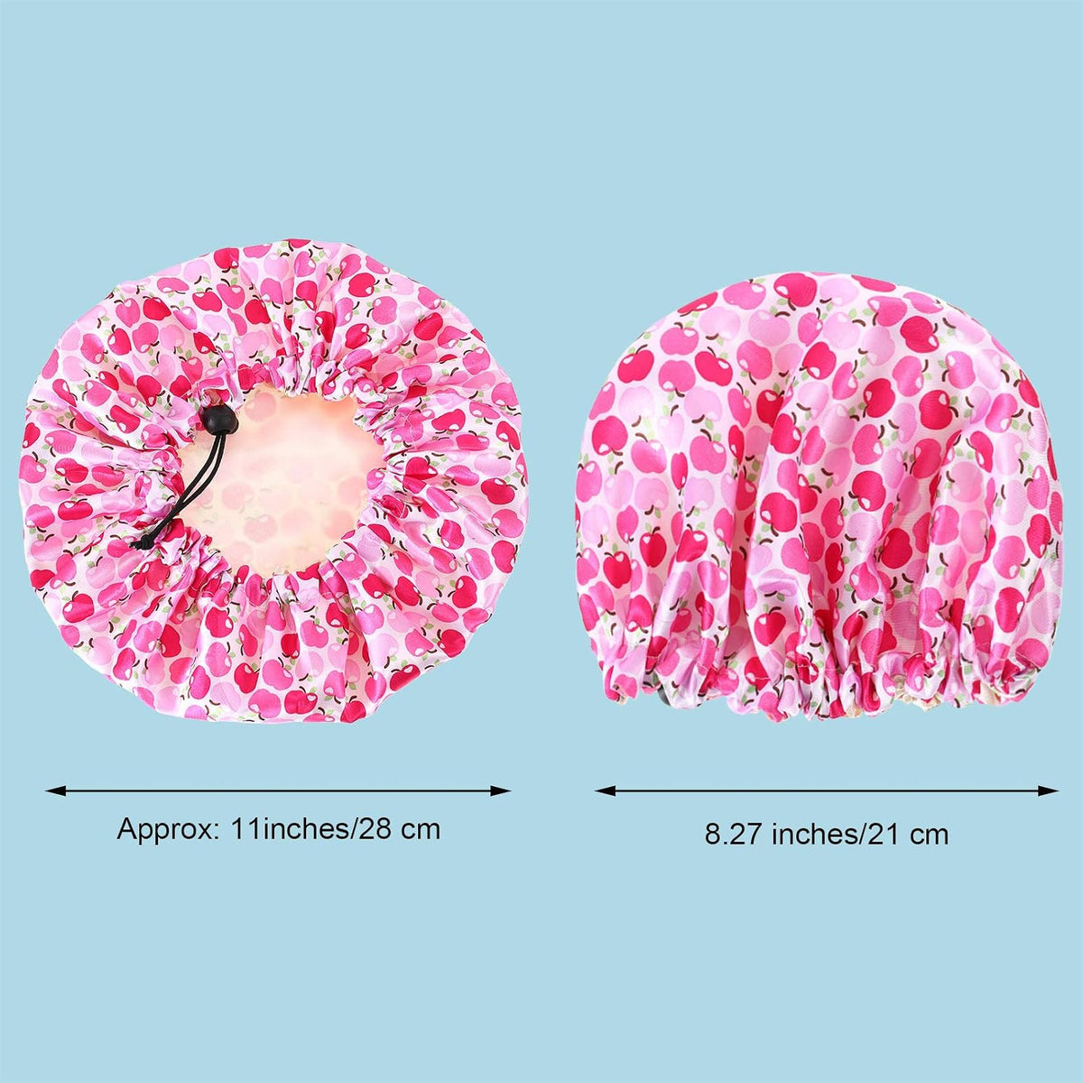 5 Pieces Kids Satin Bonnets Adjustable Sleeping Caps Reversible Satin Night Hats Soft Colorful Cap for Toddler Child Teens