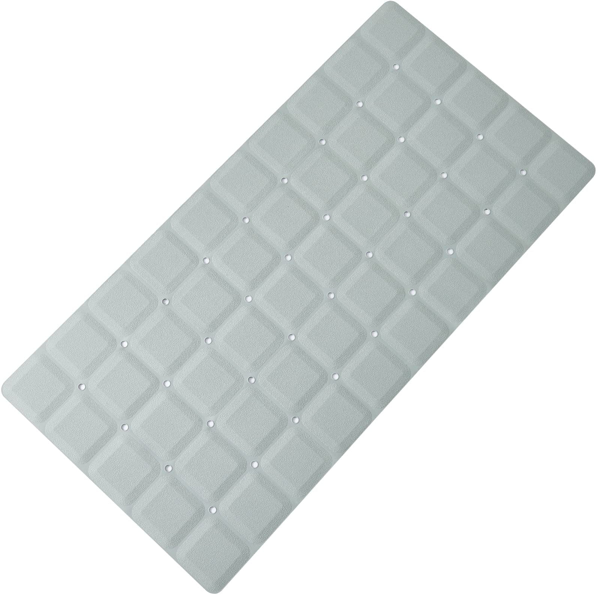 Webos Foldable Silicone Bathtub Mat: Jumbo Size Heavy Duty Safety Bath Mat for Tub Without Suction Cups Non Slip Bath & Shower Mat for Textured, Reglazed, Refinished Tub (White, 35.8 x 17.7)
