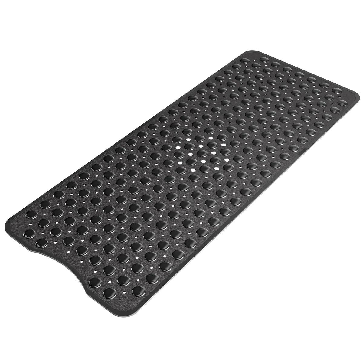 AmazerBath Shower Mat Non Slip 40 x 16 Inches, Shower Stall Mats with Suction Cups and Drain Holes, Non Slip Bath Mat for Tub for Elderly & Kids, Clear