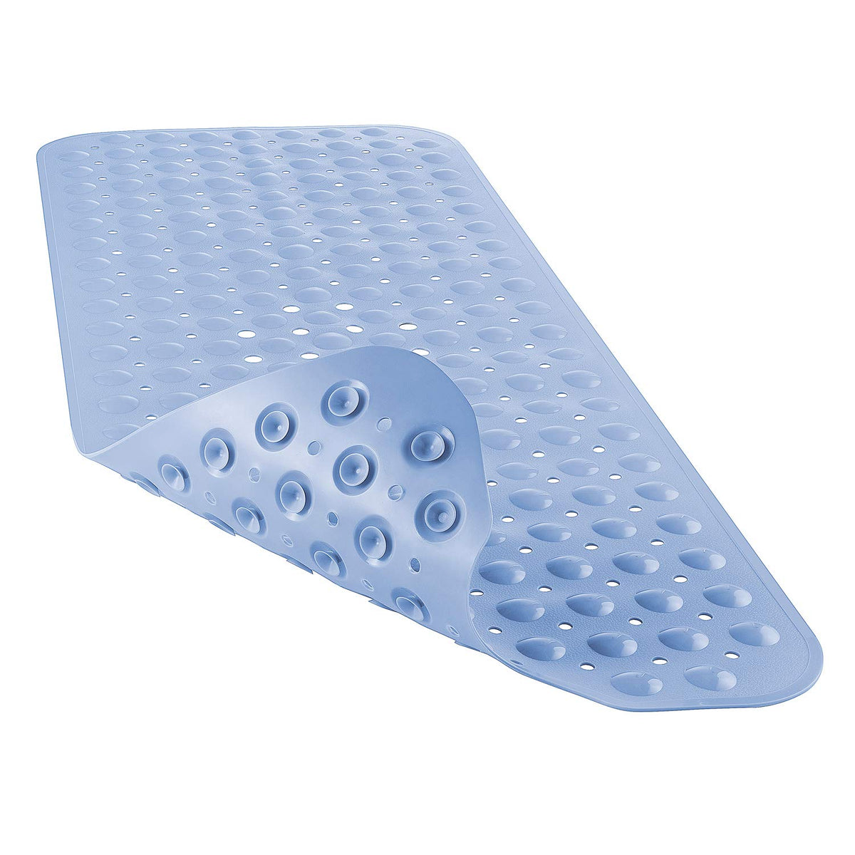 YINENN Bath and Shower Safety Mats 40x16 inch, Non Slip with Suction Cups for Bathroom Stall and Tub Floor, Extra Large and Machine Washable, Drain Holes Keep Bathtub Clean, Light Green