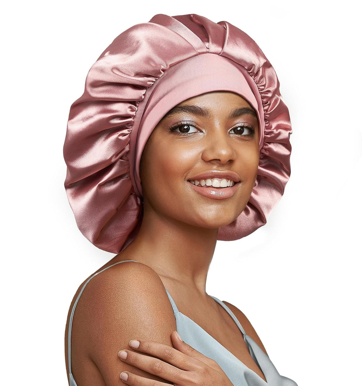 Umisleep 22 Momme Silk Lined Bonnet for Sleeping Women, Double Layer, Soft