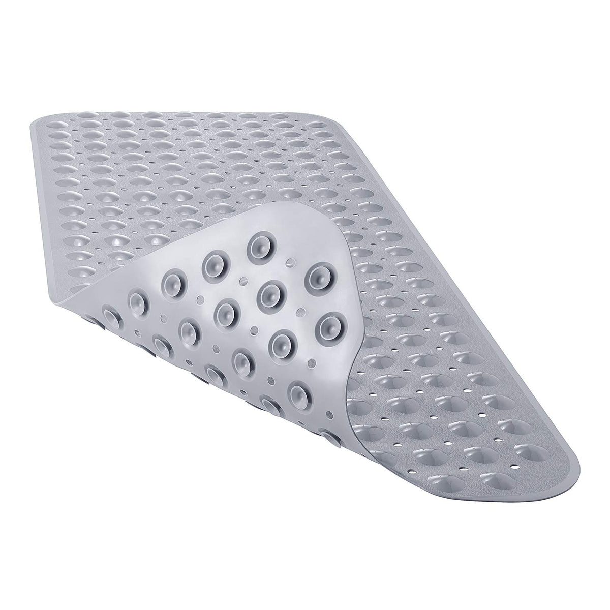 YINENN Bath and Shower Safety Mats 40x16 inch, Non Slip with Suction Cups for Bathroom Stall and Tub Floor, Extra Large and Machine Washable, Drain Holes Keep Bathtub Clean, Light Green