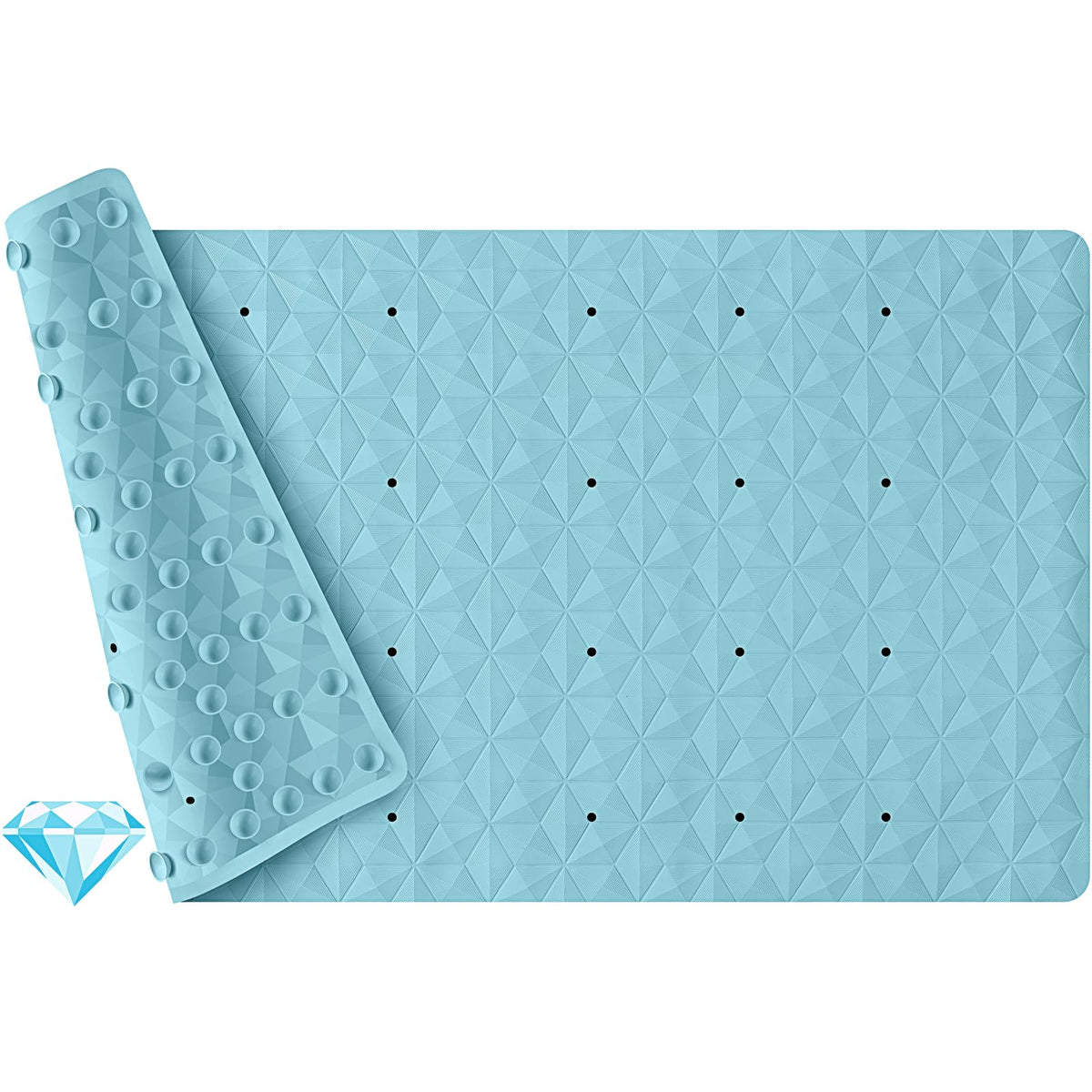 Non Slip Bathtub Mat for Bath Tub Shower - 241 Vacuum Suction Cups