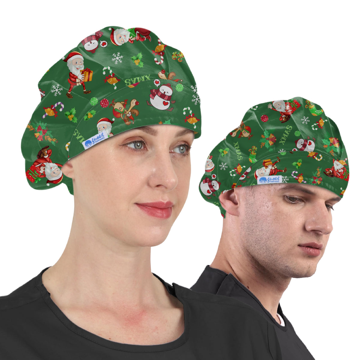 GUOER Hat Bouffant Cap One Size Multi Color