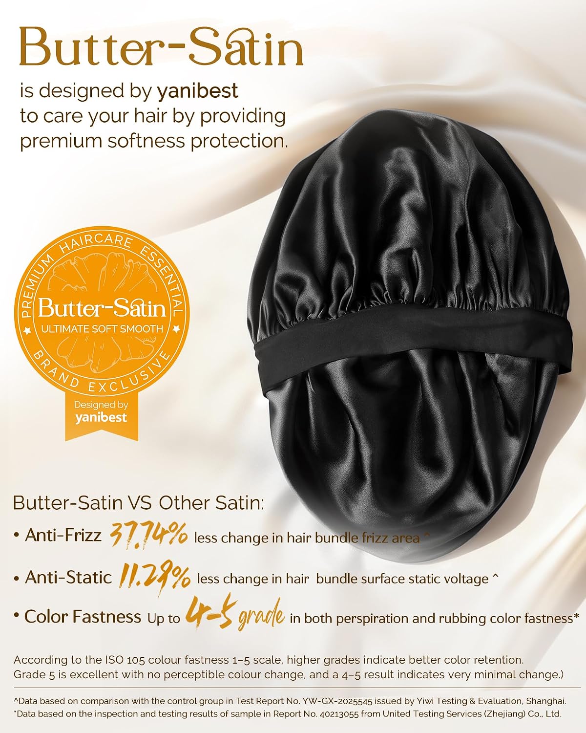 YANIBEST Small Satin Bonnet for Men, Hair Bonnet for Short Hair Waves