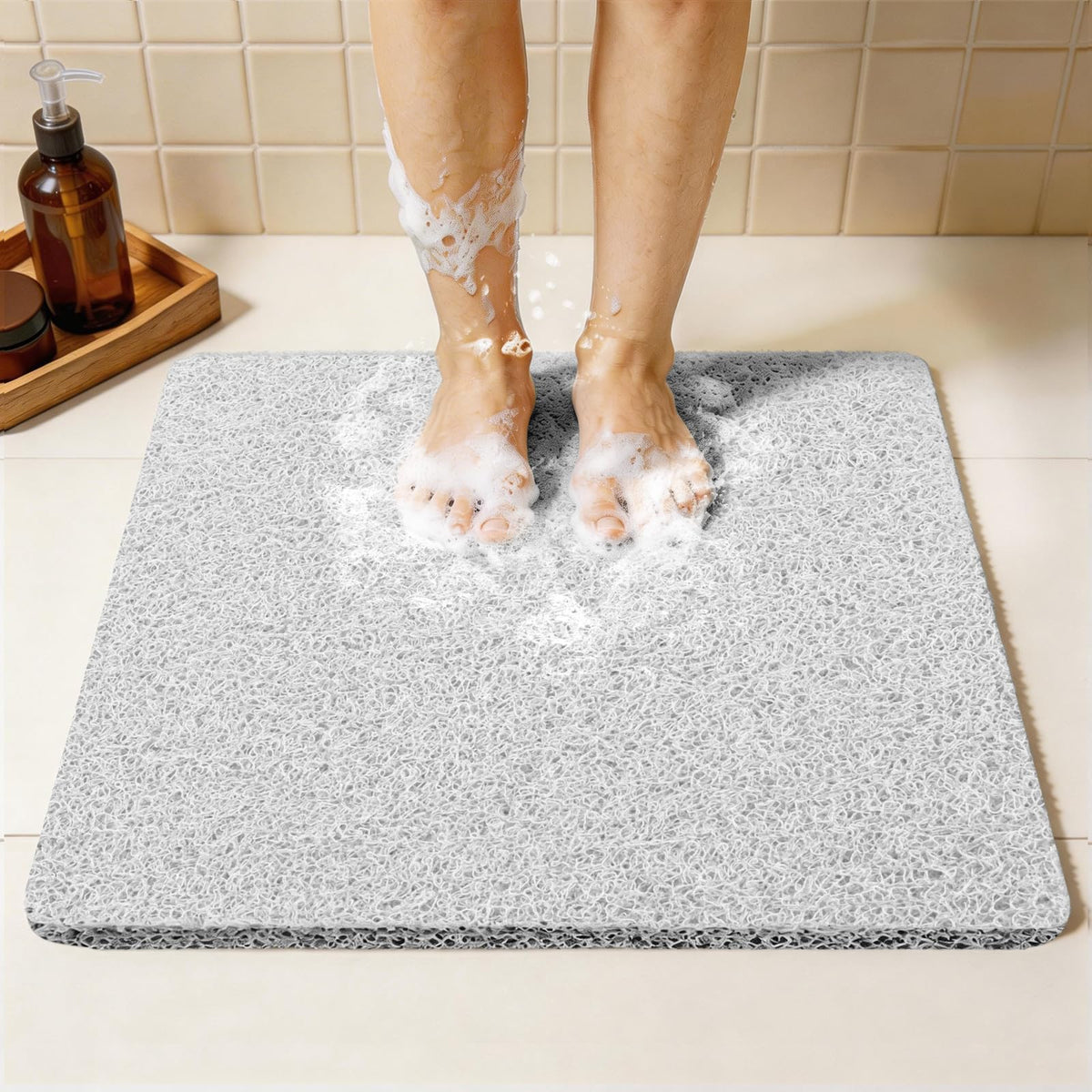 Joyhalo 17 * 24in Shower Mat Bathtub Mat Non Slip