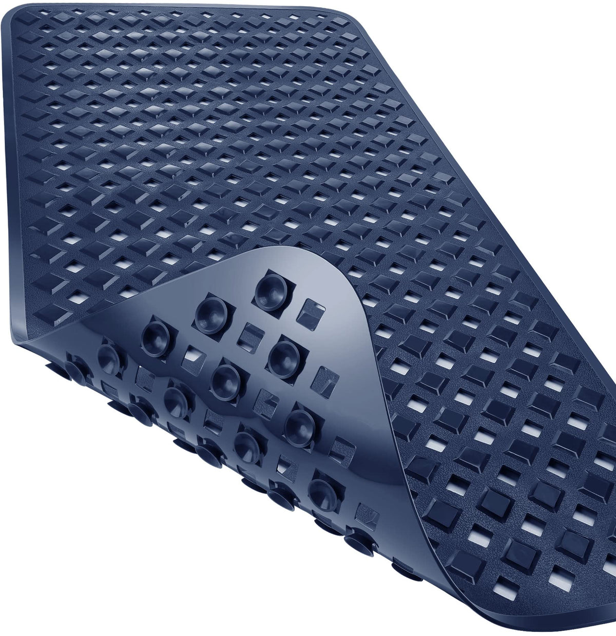 Yimobra Bathtub Mat Non Slip, 35"X16" Shower Mat with Strong Suction Cups & Drain Holes, Long Anti Slip Bath Tub Mat for Inside Shower, Machine Washable Fast Drying, Bathroom Essentials, Clear