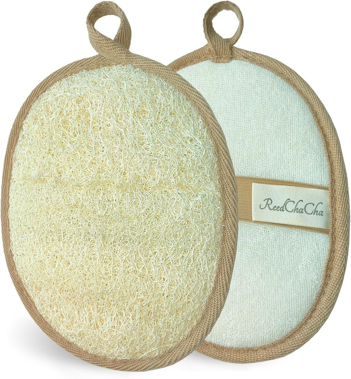 Natural Loofah Sponge, 2 PCS Eco-Friendly Egyptian Luffa Sponge
