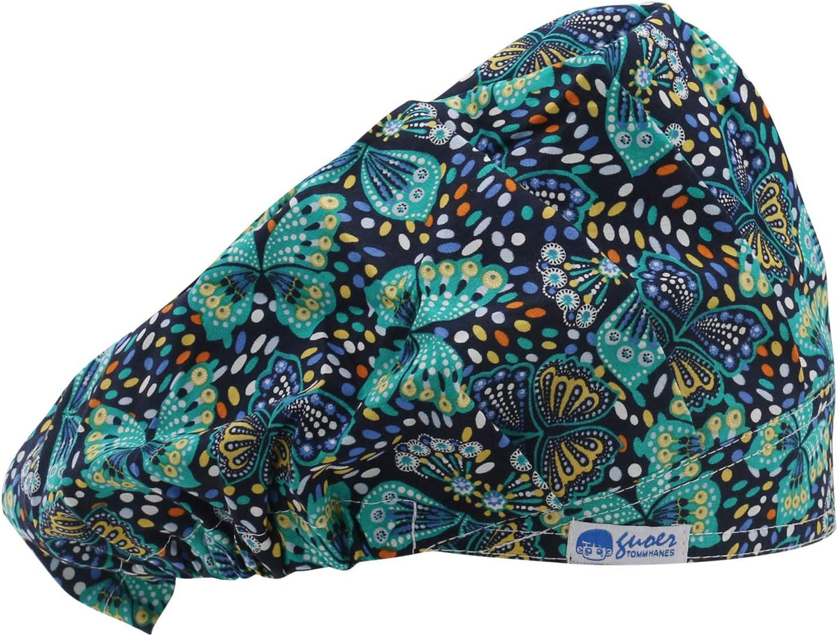 GUOER Hat Bouffant Cap One Size Multi Color