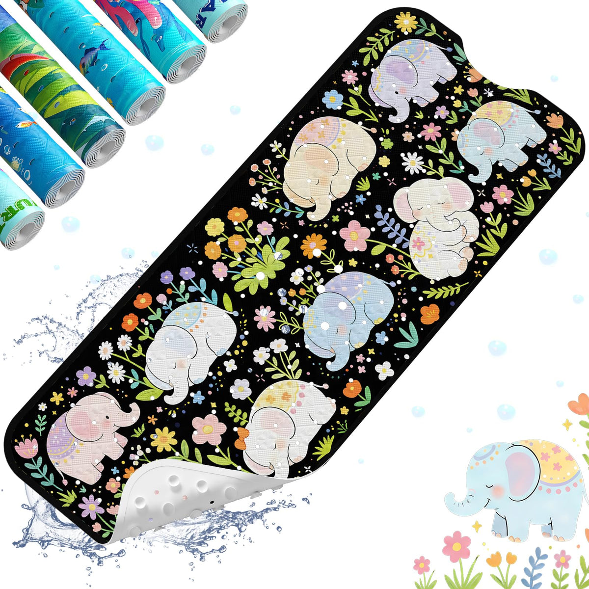 XIYUNTE Bath Mat for Tub Non Slip Bathtub Mat Non Slip 40x16 Baby Bath Mat