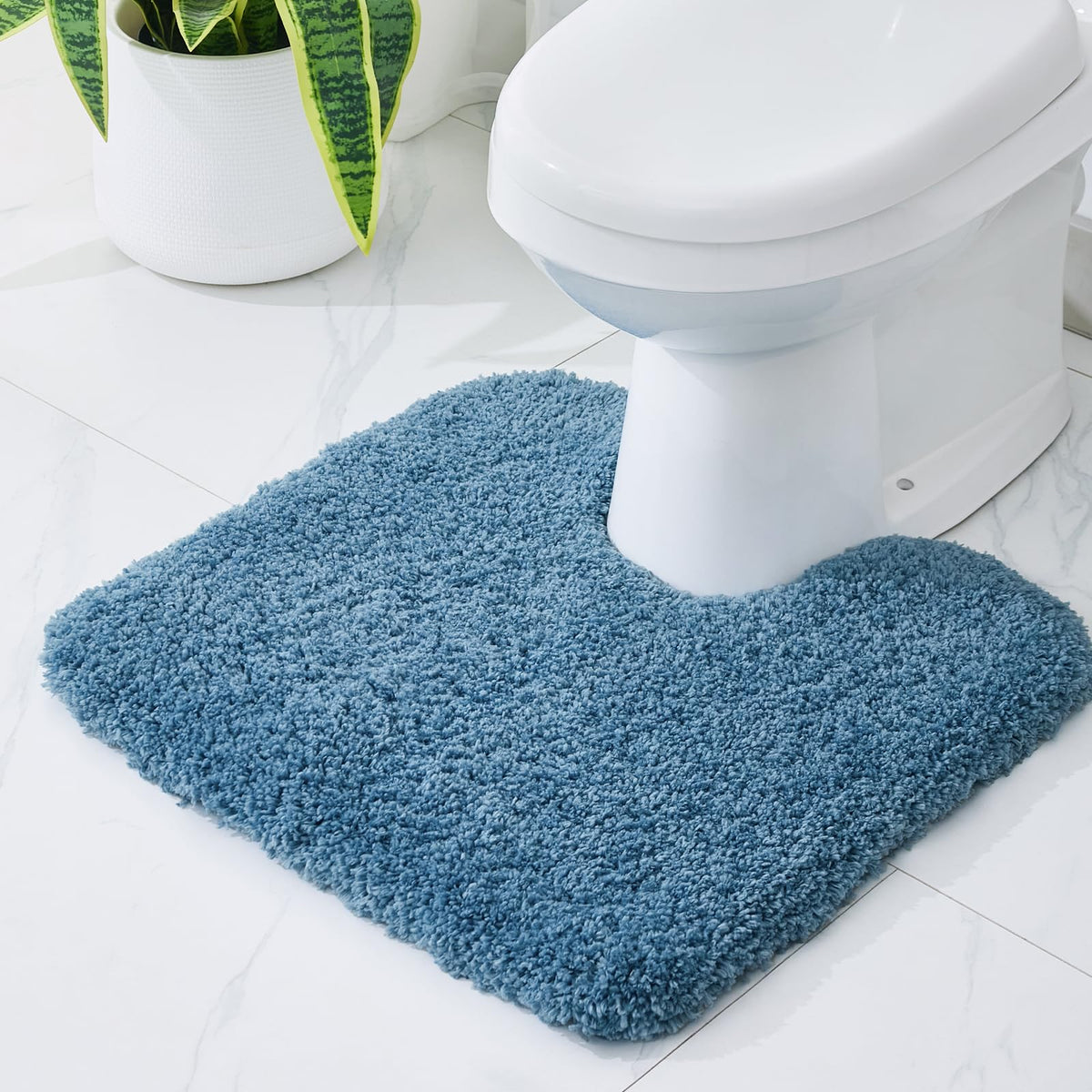 Disolla Gray Bathroom Rugs 17x24, Microfiber Non-Slip Plush Small Bath Mat