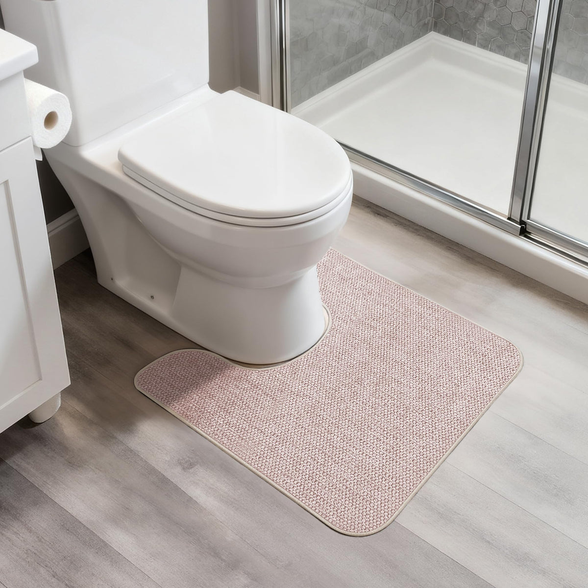 Bath Mat,Ultra Thin Bathroom Rugs,Rubber Bath Mats for Bathroom,No Slip Bath Rugs,Quick Dry,Machine Washable,Low Pile,Absorbent,Shower Outside,Sink,Home Decor Accessories.Blue,1'5"x2'3"(17x27inch)