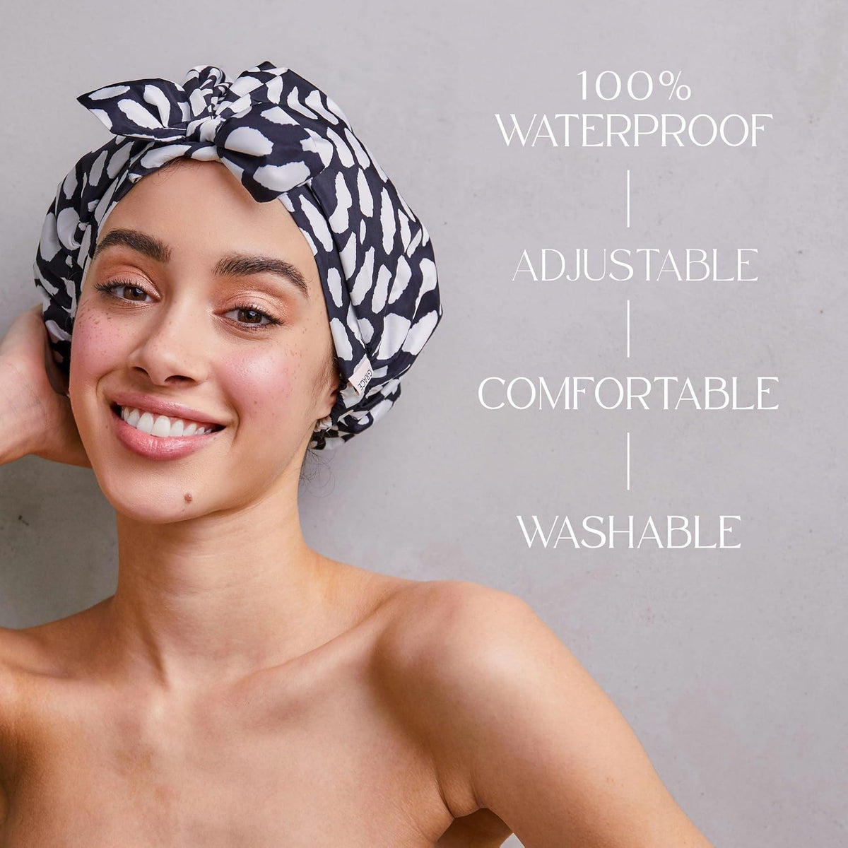 Grace & Company Waterproof Shower Cap for Women – Casablanca