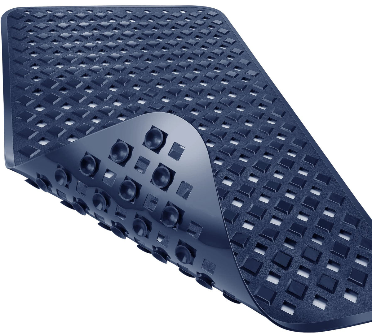 Yimobra Bathtub Mat Non Slip, 35"X16" Shower Mat with Strong Suction Cups & Drain Holes, Long Anti Slip Bath Tub Mat for Inside Shower, Machine Washable Fast Drying, Bathroom Essentials, Clear