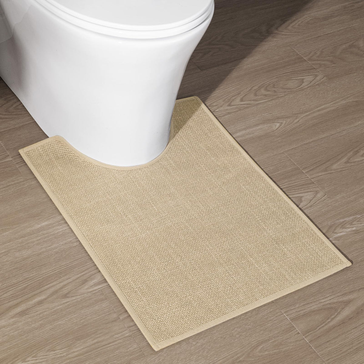 chakme Bathroom Rugs Mat 24x17, Ultra Thin Non Slip Bath Mat Small Quick Dry Absorbent Bath Mat for Bathroom Floor, (Black, 24"x17")