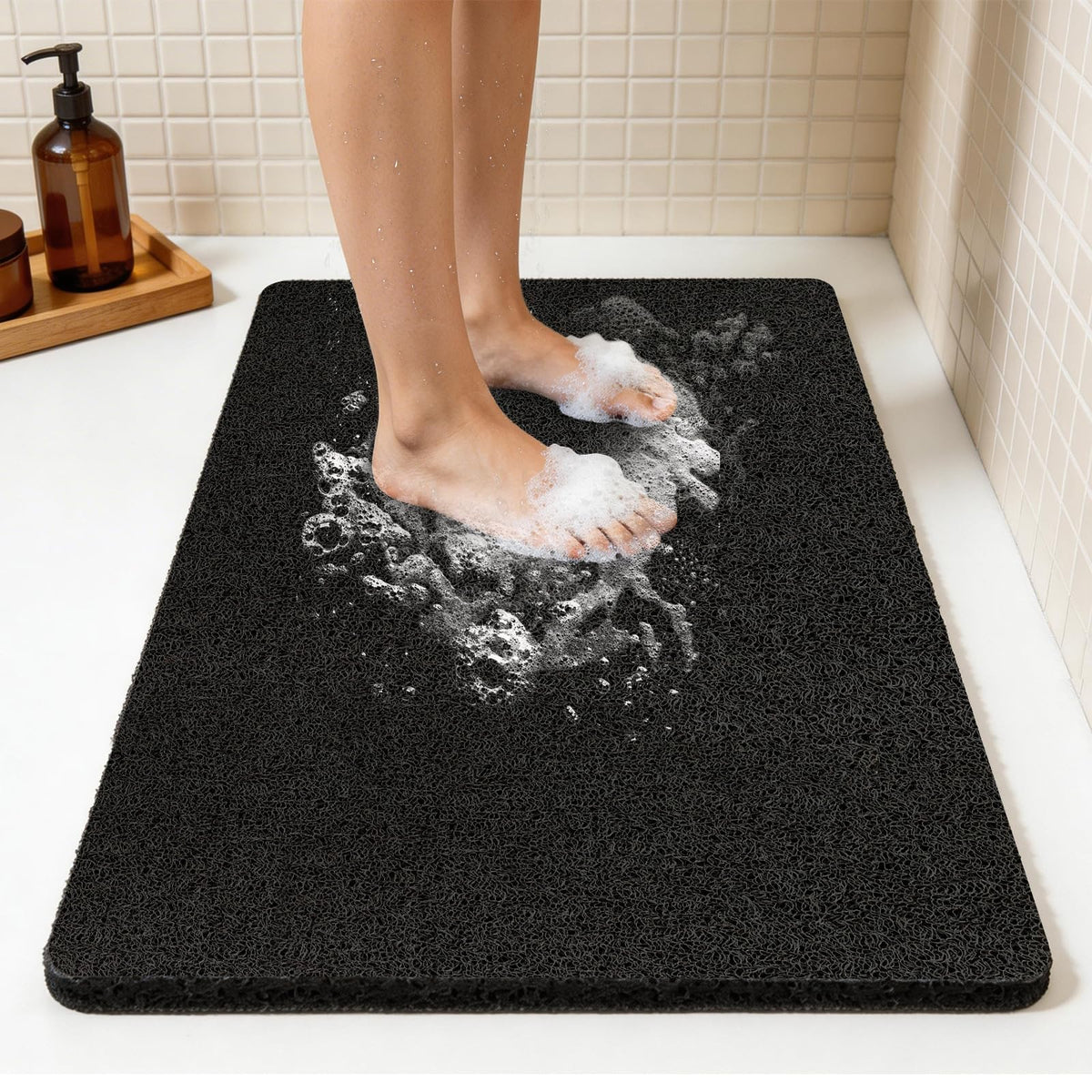 Joyhalo 17 * 24in Shower Mat Bathtub Mat Non Slip