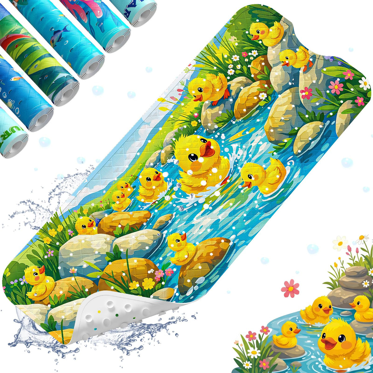 XIYUNTE Bath Mat for Tub Non Slip Bathtub Mat Non Slip 40x16 Baby Bath Mat