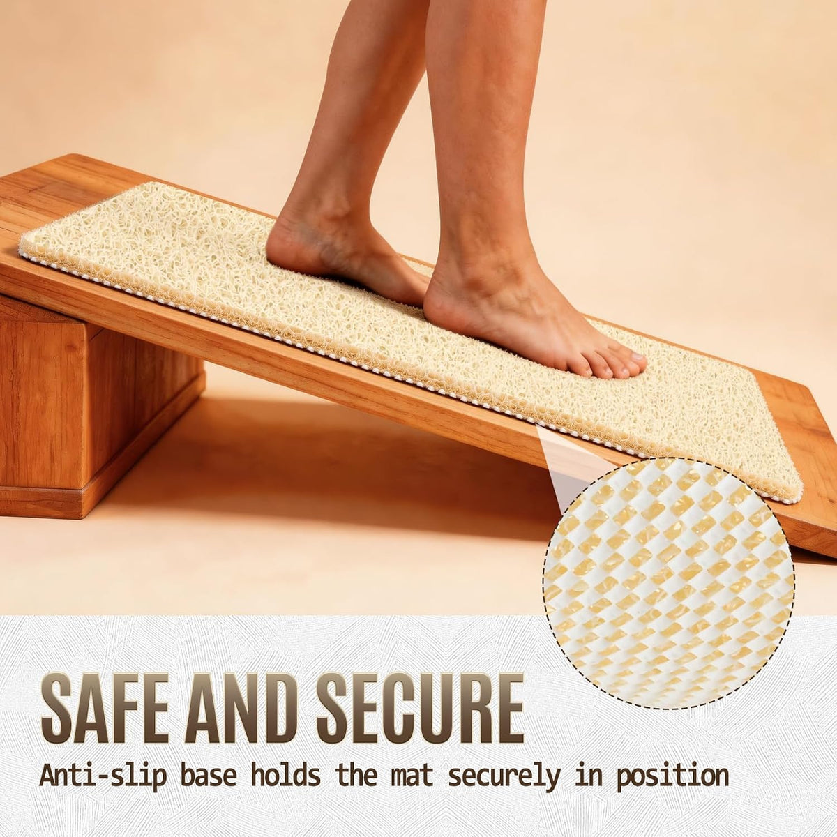 Joyhalo 17 * 24in Shower Mat Bathtub Mat Non Slip