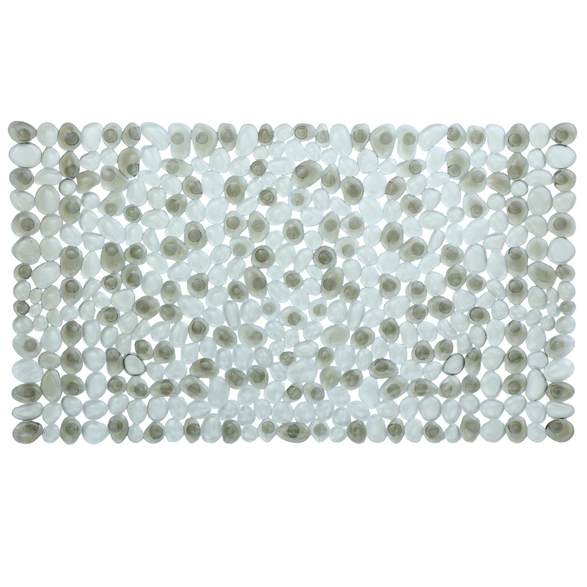 SlipX Solutions 38"x17" Pebble Non Slip Mat for Bath & Shower, Dark Gray
