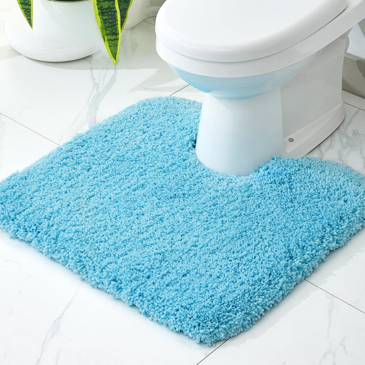 Disolla Gray Bathroom Rugs 17x24, Microfiber Non-Slip Plush Small Bath Mat