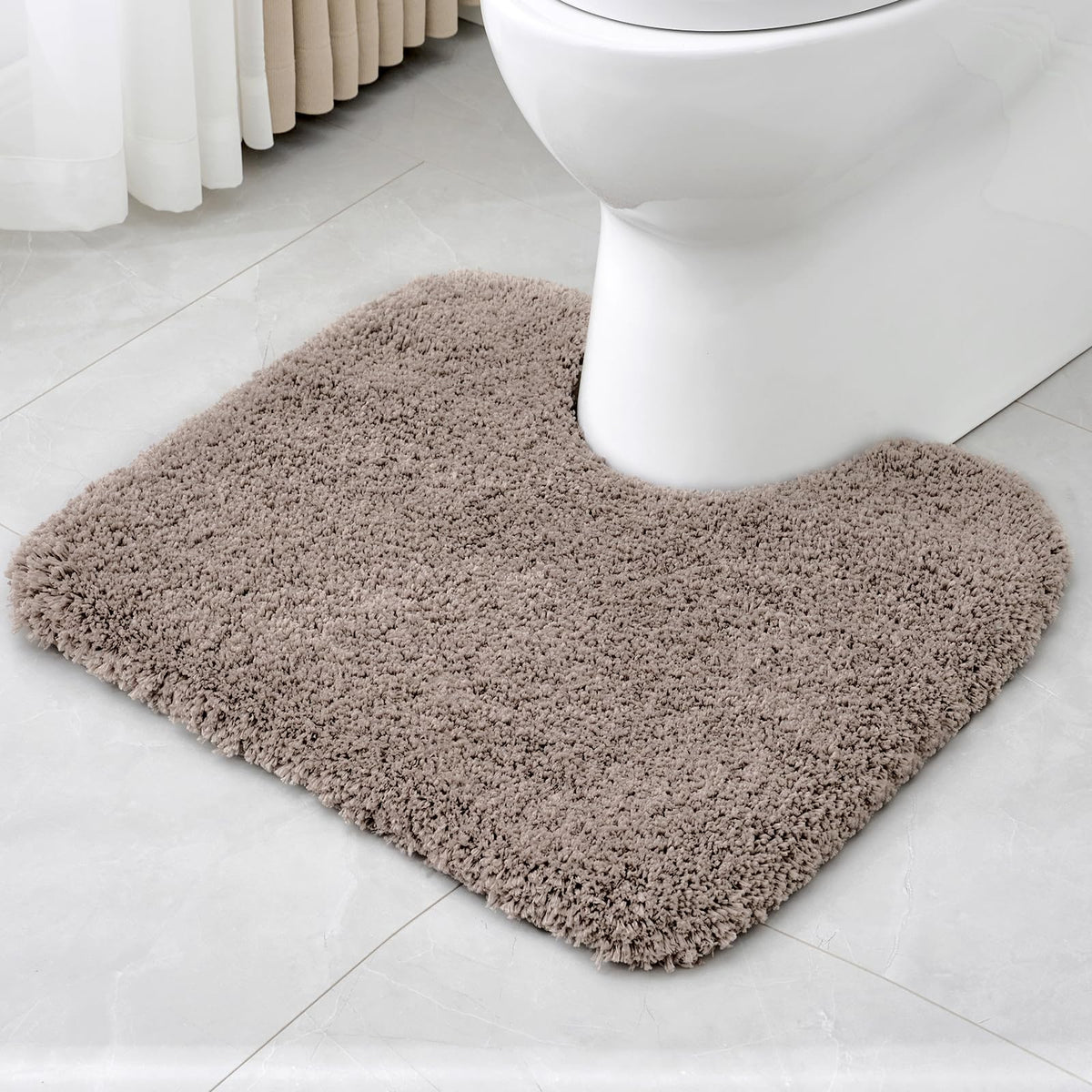 Disolla Gray Bathroom Rugs 17x24, Microfiber Non-Slip Plush Small Bath Mat