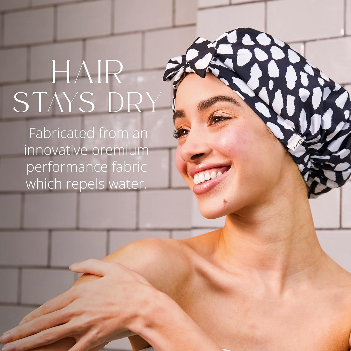 Grace & Company Waterproof Shower Cap for Women – Casablanca