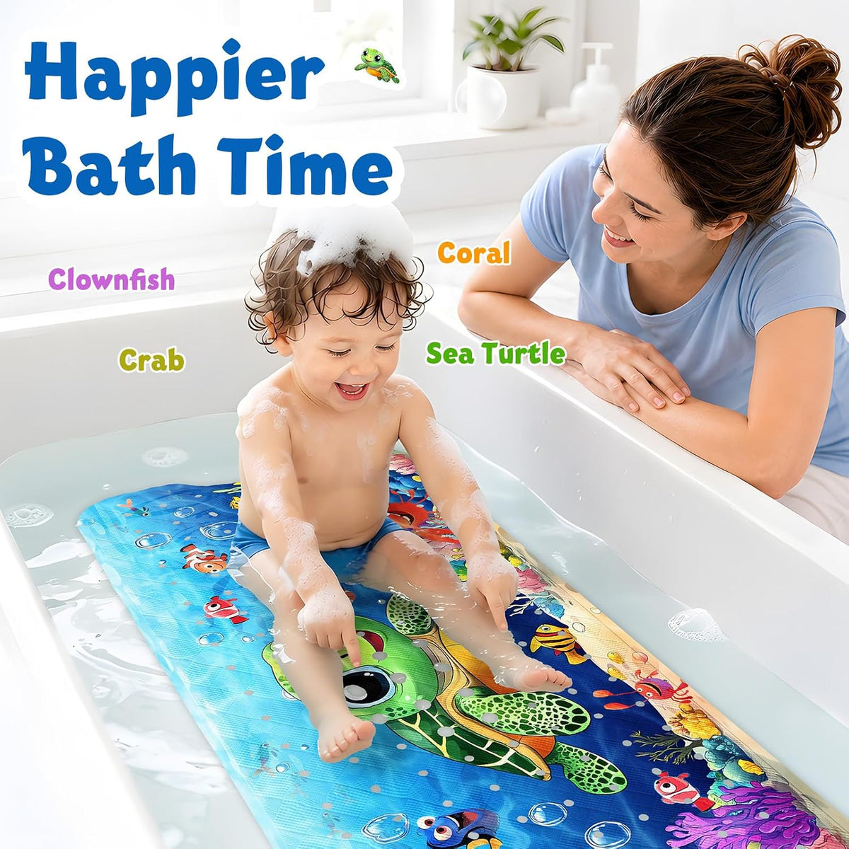 XIYUNTE Bath Mat for Tub Non Slip Bathtub Mat Non Slip 40x16 Baby Bath Mat