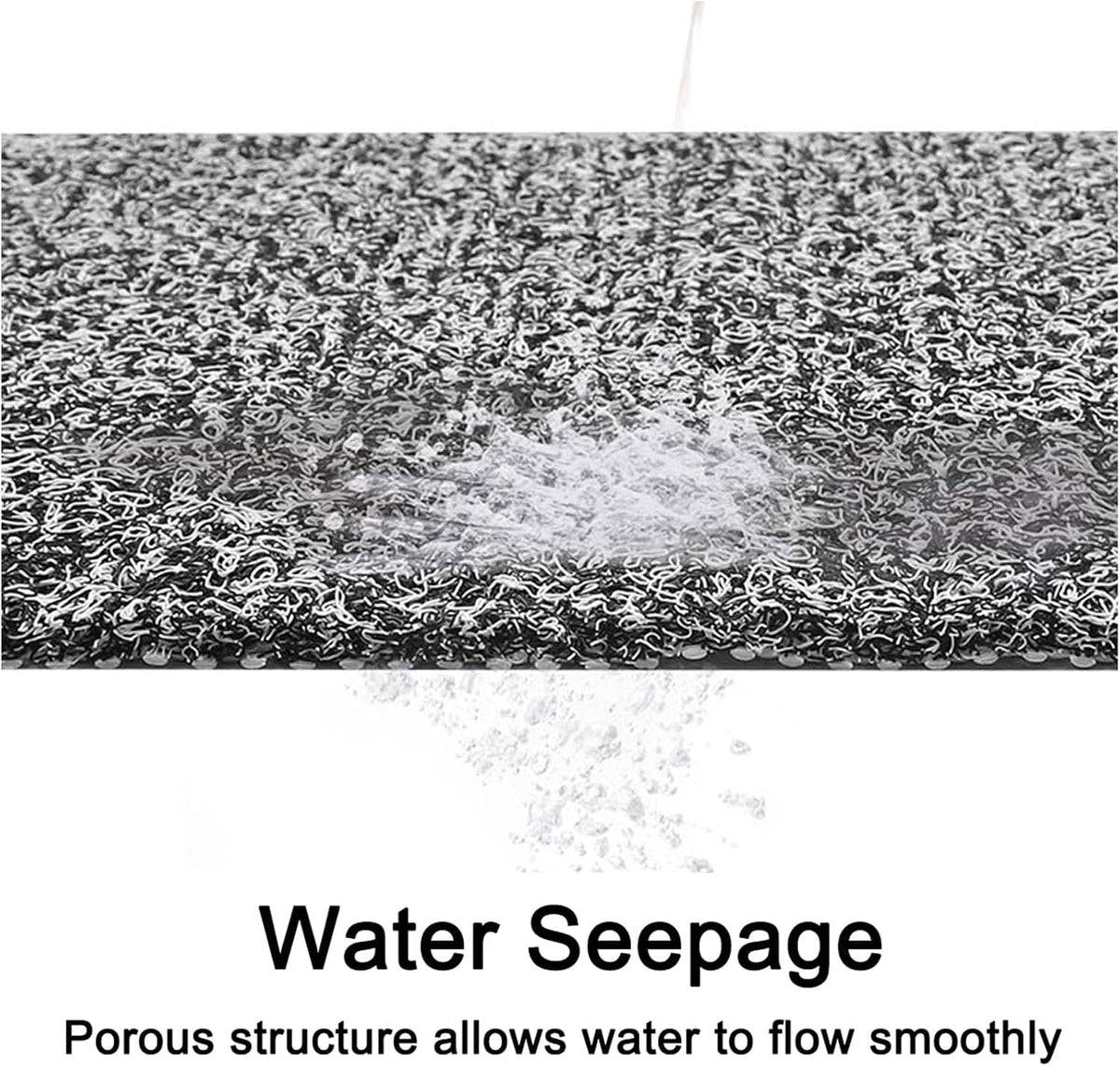 Leotruny Bath Tub Shower Mat 40 x 16 Inch Non-Slip Soft PVC Loofah