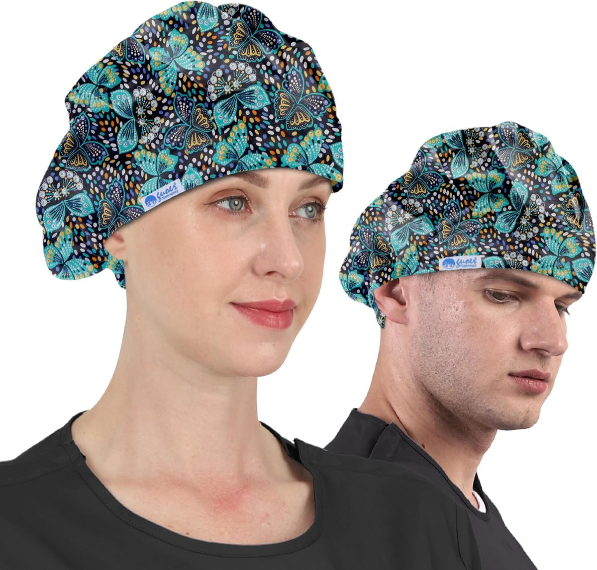 GUOER Hat Bouffant Cap One Size Multi Color